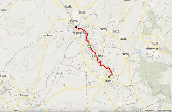 Ihlara-Valley-Hiking-Trail-Map