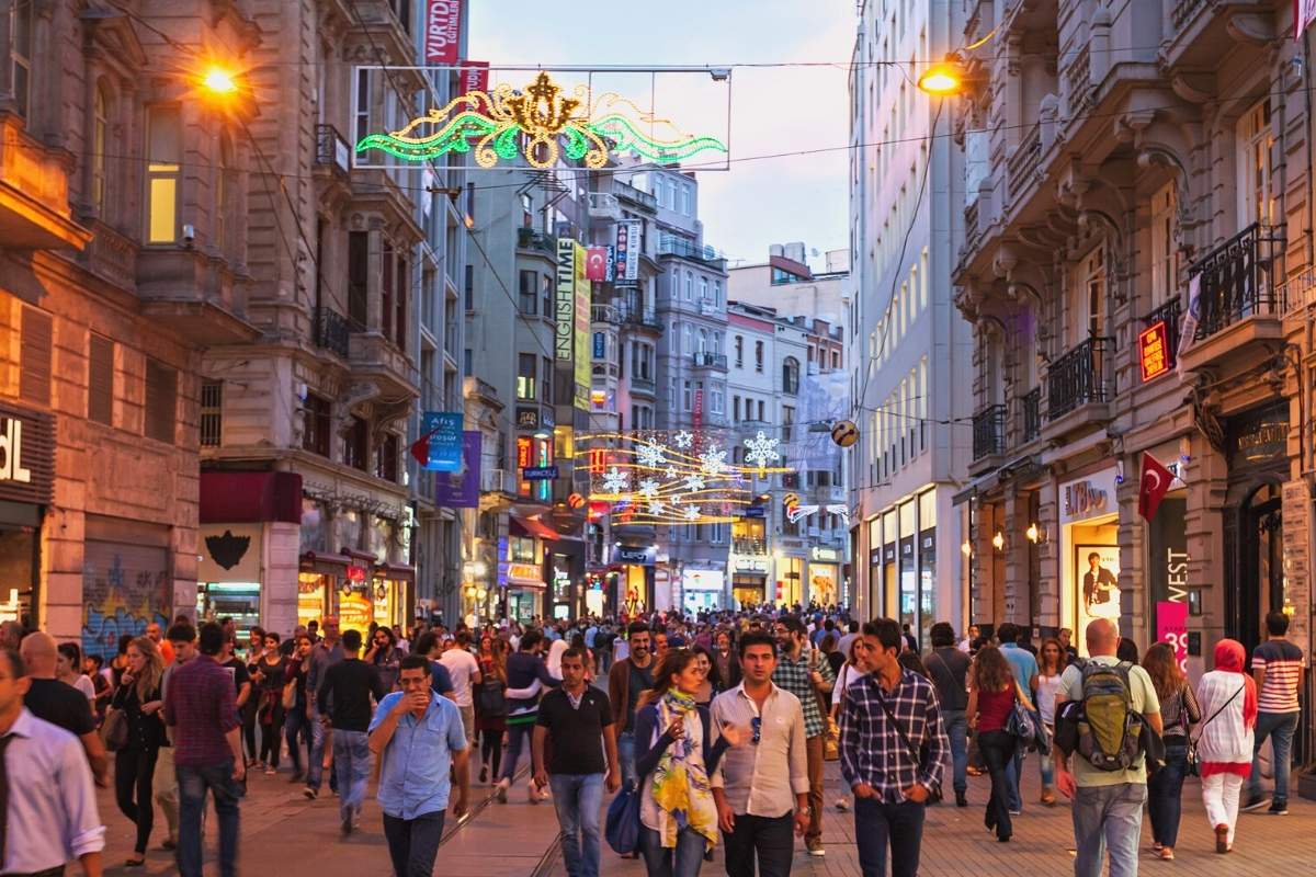 Istiklal Street At Night