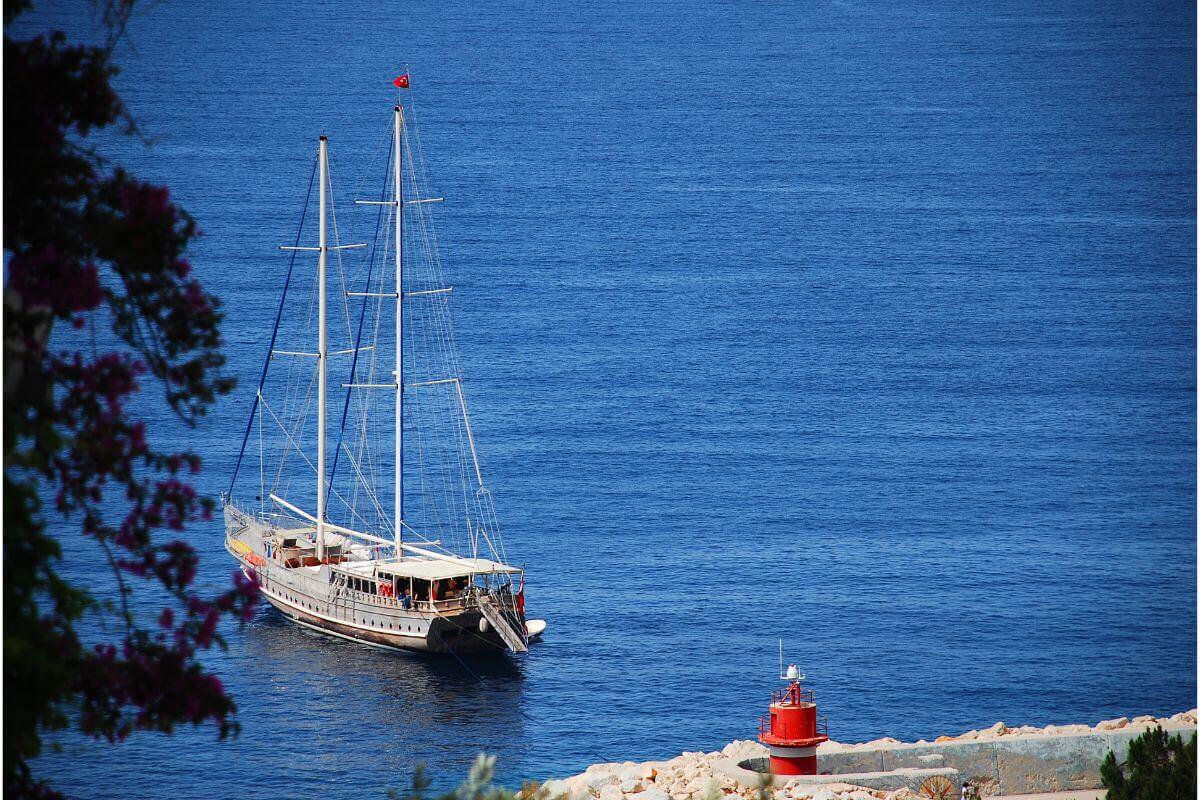 sunset boat trip side turkey