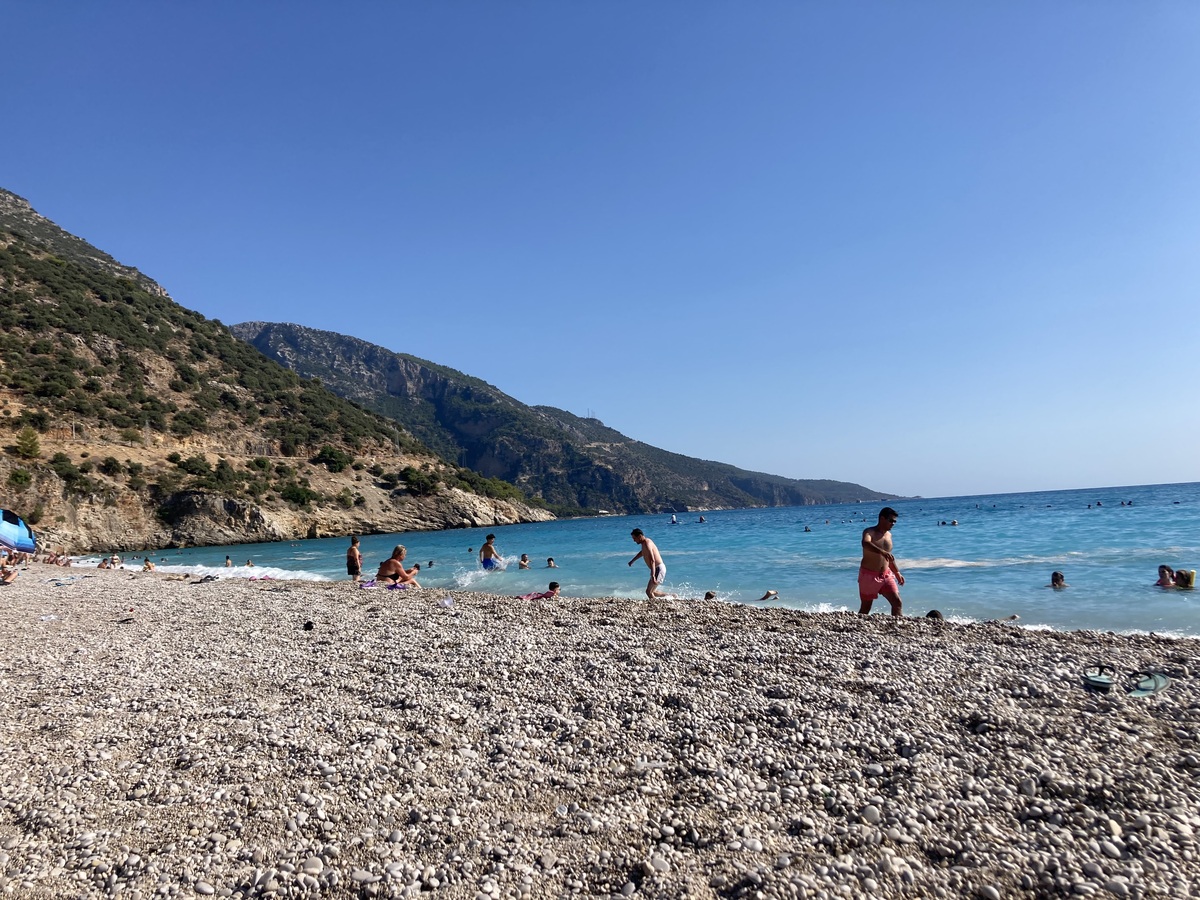 people on Oludeniz Beach