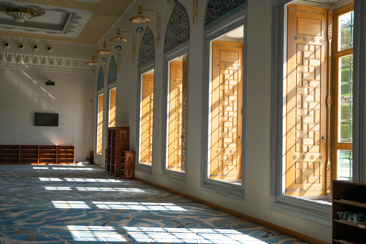 Camlica Mosque Interior Windows